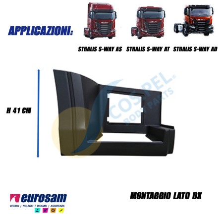 pedana salita dx iveco stralis s-way 2019 cabina as/ad/at nera