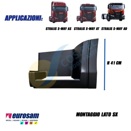 pedana salita sx iveco stralis s-way 2019 cabina as/ad/at nera