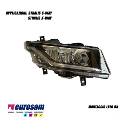 proiettore faro led dx iveco stralis s-way x-way