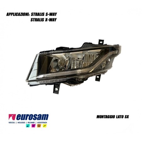 proiettore faro led sx iveco stralis s-way x-way