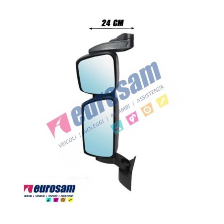 Braccio Specchio Retrovisore Corto Sinistro SX | Iveco Stralis Eurocargo Trakker | 24 cm