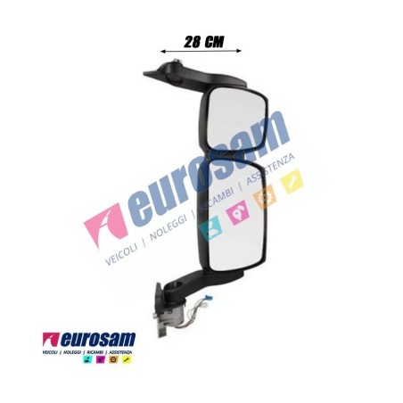 Braccio Specchio Retrovisore Medio Destro DX | Iveco Stralis Eurocargo Trakker | 28 cm