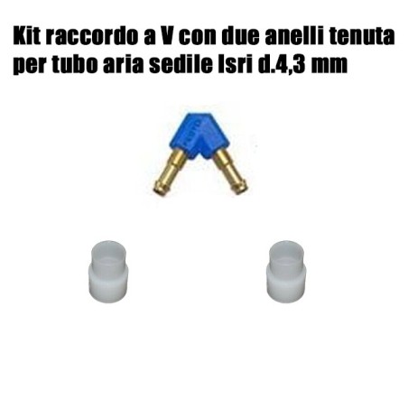 kit raccordo a v per sedili isri tubo aria d.4,3