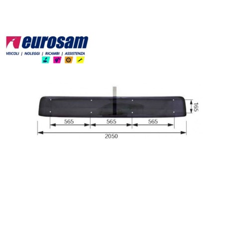 visiera parasole man tga tgs tgl lx cabina stretta tetto alto