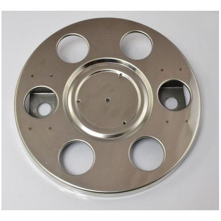 anello copriruota 6 fori inox d.310 colonnina 24mm