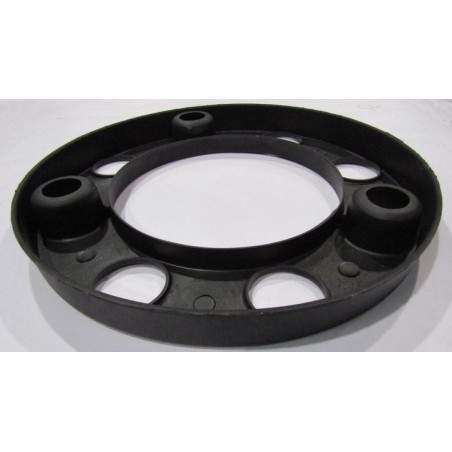 anello copriruota 8 fori in plastica nero