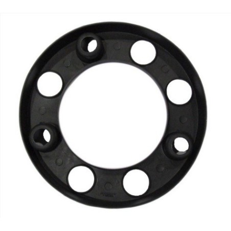 anello copriruota 8 fori in plastica nero