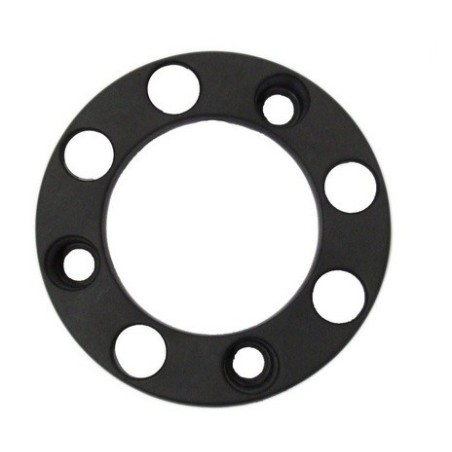 anello copriruota 8 fori in plastica nero