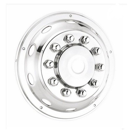copriruota anteriore inox per cerchio 22,5