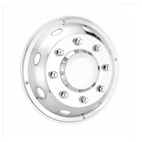 copriruota anteriore inox per cerchio 19,5