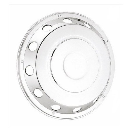 anello copriruota anteriore inox per cerchio 22,5