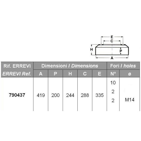 tamburo freno rimorchio acerbi - fruehauf: assale 9 - 10 tonnellate