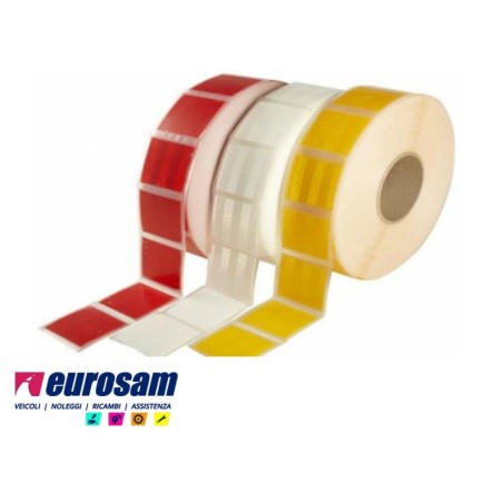 rotolo 50 mt nastro adesivo giallo tratteggiato riflettente 3m