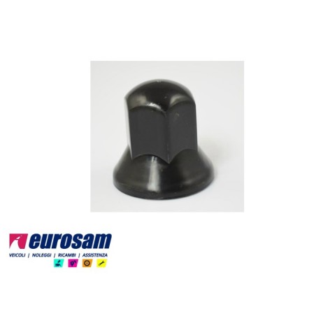copri bullone dado ruota plastica nero d.32 mm