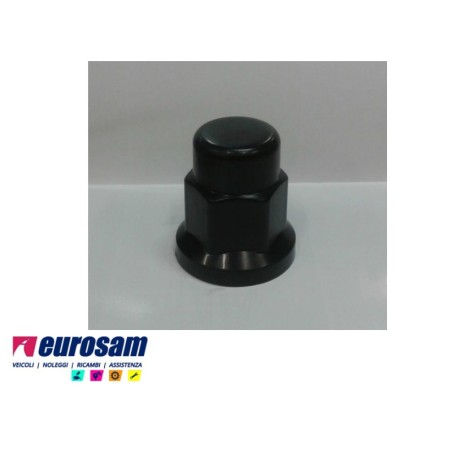 copri bullone dado ruota plastica nero d.32 mm