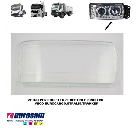 vetro per faro a led destro...