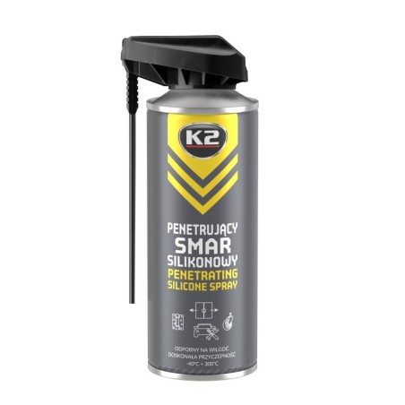 lubrificante spray grasso siliconico penetrante 400 ml k2