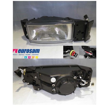 proiettore faro dx elettrico iveco eurocargo 91-