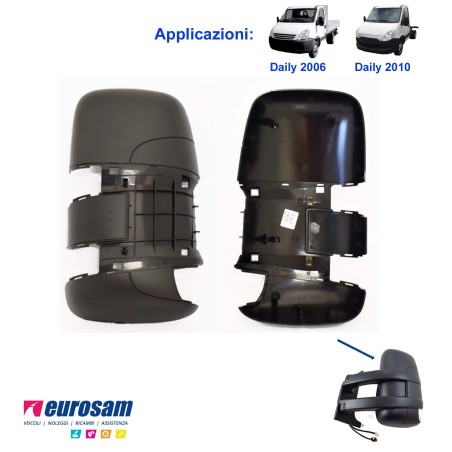 coperchio calotta specchio retrovisore sinistro iveco daily 2006-