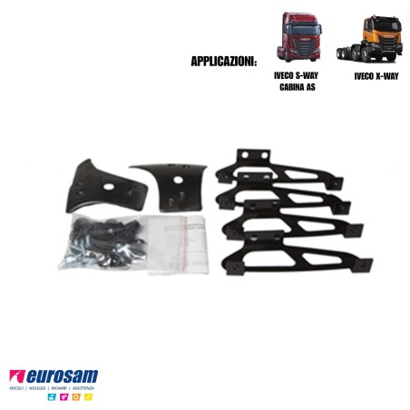 kit staffe visiera parasole iveco stralis s-way cabina as x-way