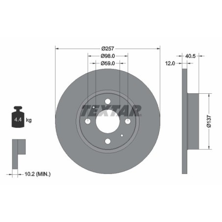 coppia dischi freno anteriori fiat panda 312 319 500 c 312