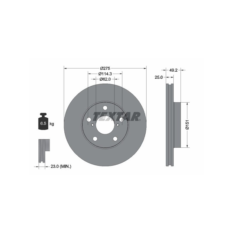 coppia dischi freno anteriori toyota rav 4 ii 4351242032