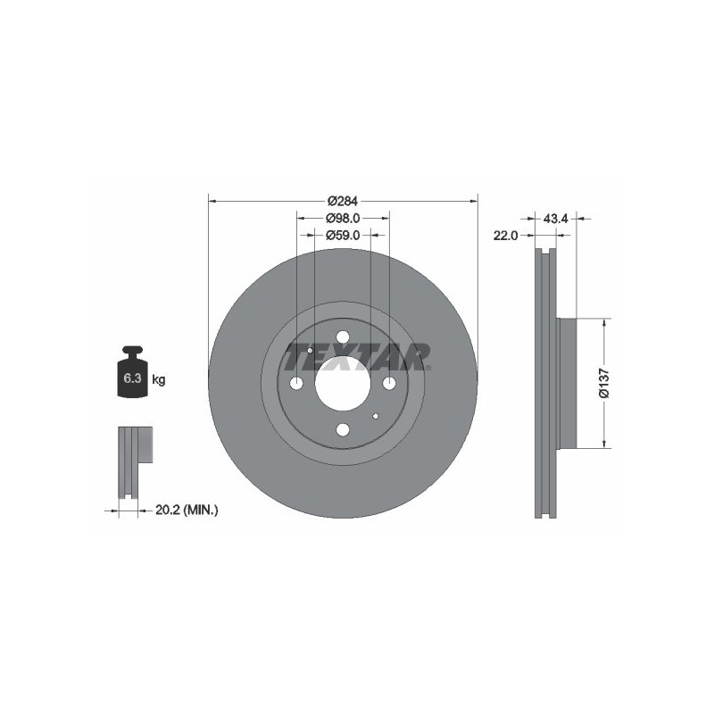 coppia dischi freno anteriori fiat doblo fiorino stilo 71739569