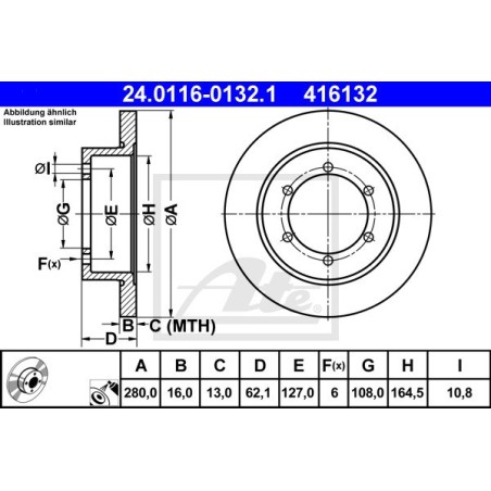 coppia dischi freno posteriori nissan cabstar nissan cabstar nt400