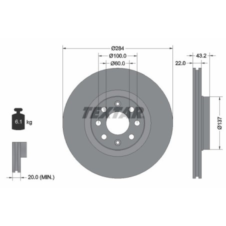 coppia dischi freno anteriori fiat grande punto 199