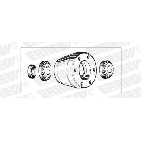 kit mozzo ruota anteriore iveco daily new daily 35.12 45.12 49.12 con cuscinetti