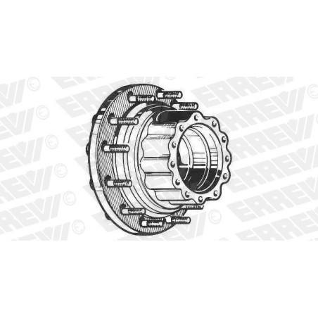 mozzo ruota posteriore nudo iveco 180.24/.26 190.30/.38 240.30/.38 330.26/.30/.35/.36 330f26/f35 con colonnette