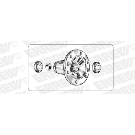 kit mozzo ruota anteriore iveco eurocargo 60 65 75e10/e12/e14 tector 75e13/15/17/18 con cuscinetti