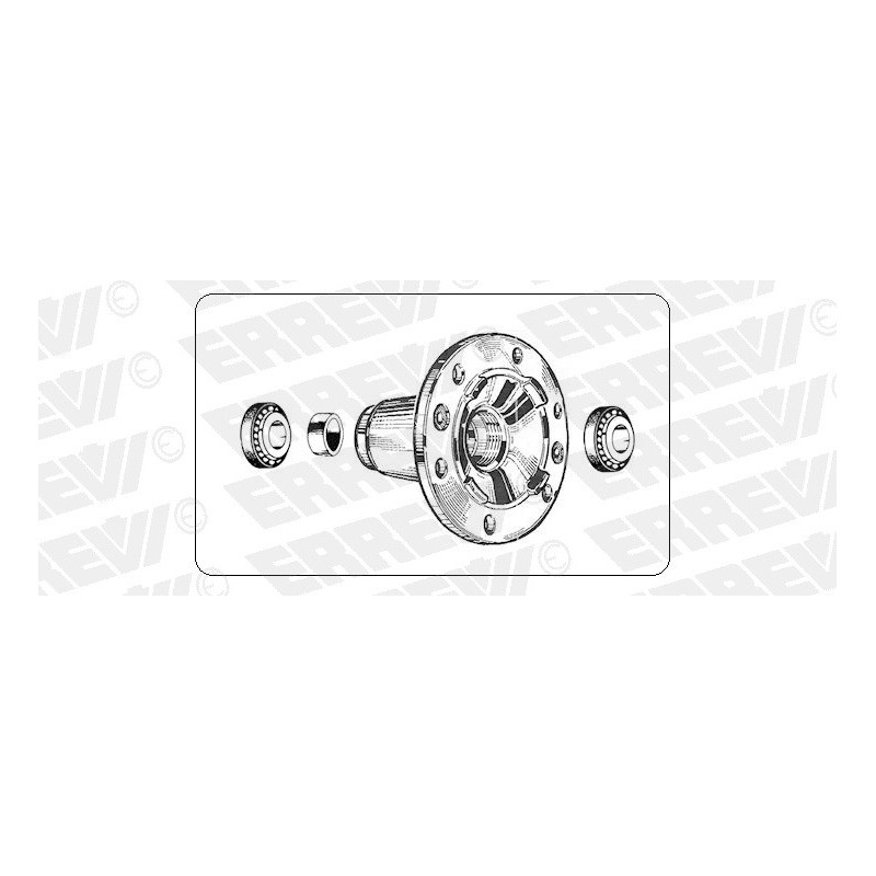 kit mozzo ruota anteriore iveco eurocargo 65/75e12/e14/e15 tector 7...