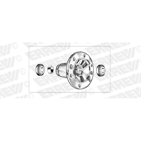 kit mozzo ruota anteriore iveco eurocargo 80/100e15/e18/e21 180e21 tector 100e17/e18/e21 con cuscinetti e paraolio