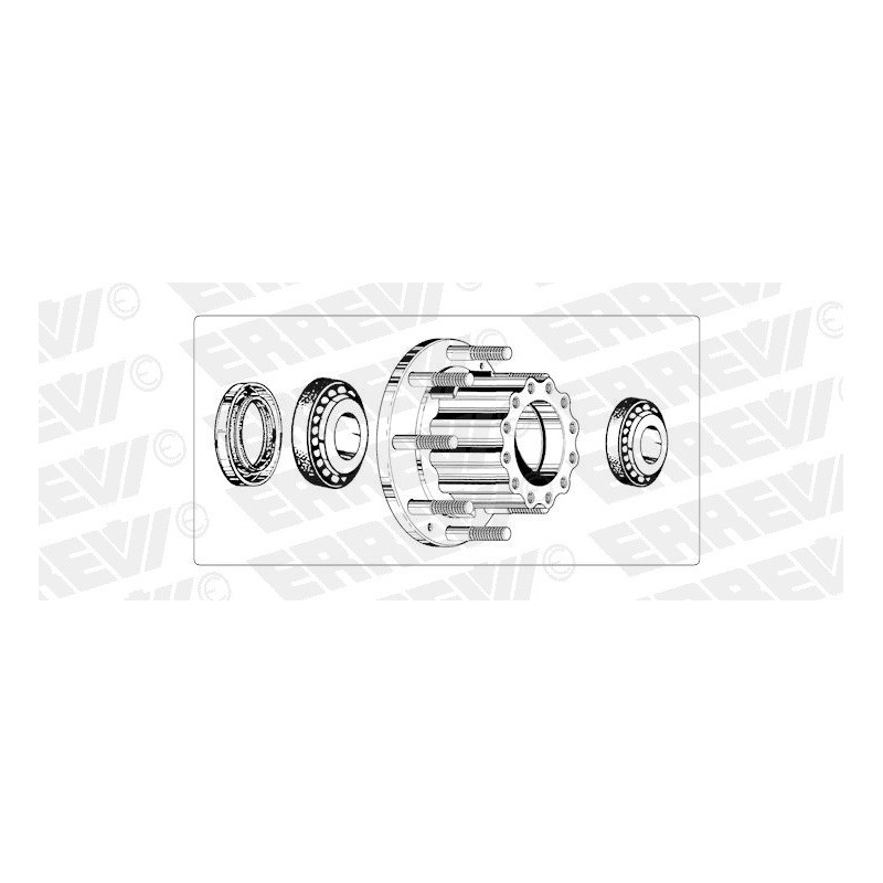 kit mozzo ruota posteriore iveco eurocargo 120/150/170/260e15/e18/e...