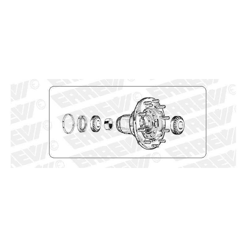 kit mozzo ruota anteriore iveco eurocargo 170/260e15/e18/e23/e27 eu...