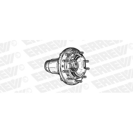 kit mozzo ruota anteriore iveco eurotech/star/trakker cursor stralis con cuscinetti paraoli colonnette