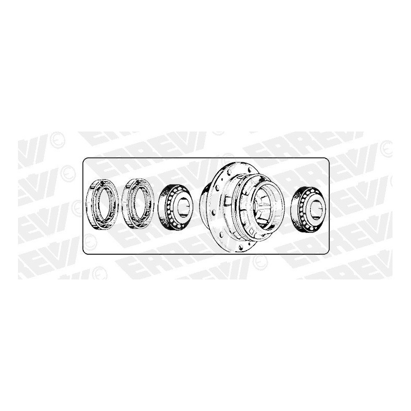 mozzo ruota posteriore iveco eurotech eurostar eurotrakker cursor c...