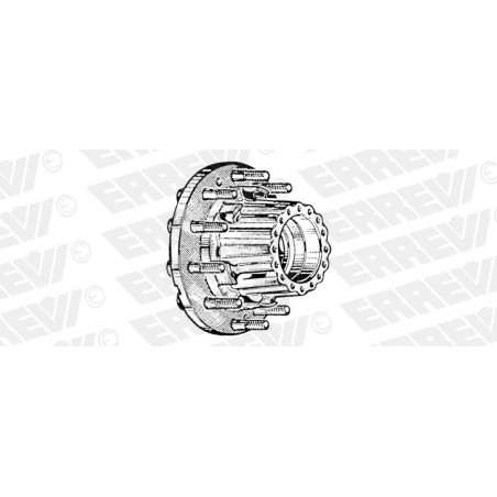 kit mozzo ruota posteriore iveco eurotech eurostar stralis cursor con cuscinetti paraoli colonnette
