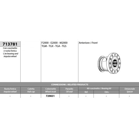mozzo ruota anteriore man f2000 e2000 m2000 tga tgx tgm tgs completo