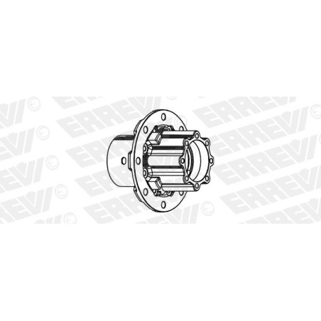 mozzo ruota posteriore nudo mercedes actros mp1 mp2 mp3 axor