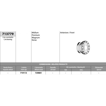 mozzo ruota anteriore completo renault midlum premium magnum kerax