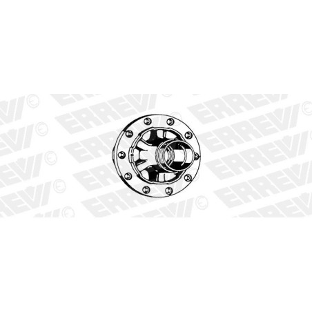 mozzo ruota nudo assale bpw o/cava 11 ton calotta m125x3