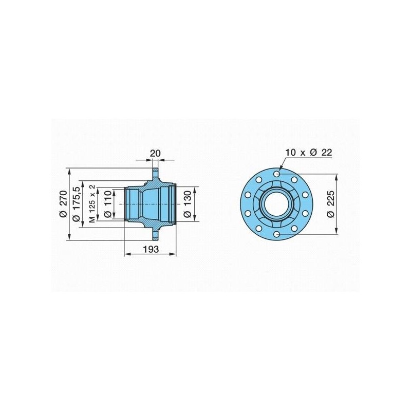 mozzo ruota assale bpw sistema eco maxx 6,4-8-9 ton serie k ns nz c...