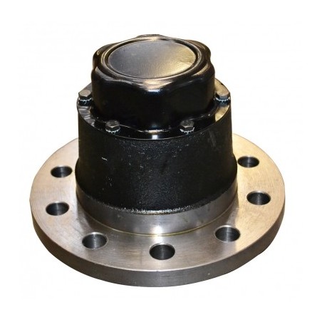 mozzo ruota completo assali meritor r.o.r. serie "tm" -15''-19''1/2 10 fori con cuscinetti e calotta oe quality