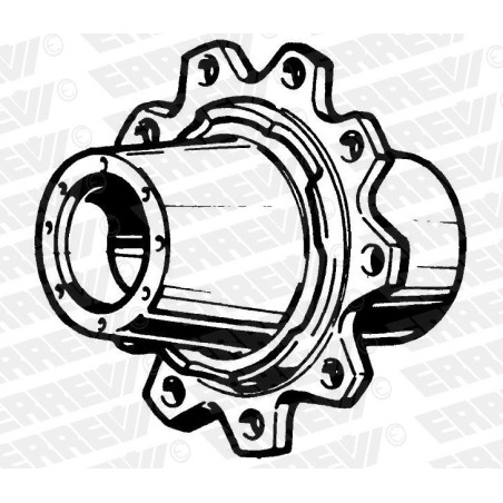 mozzo ruota nudo rimorchio cardi ruote gemellate massa frenante mm 180/200