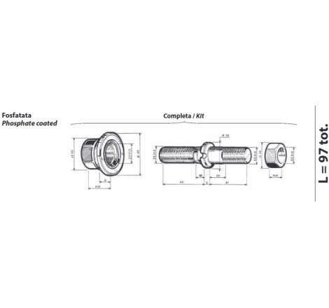 colonnetta ruota con dadi...