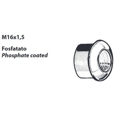 dado colonnetta posteriore m16x1,5 nissan confezione 10 pezzi
