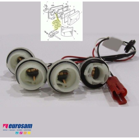 cablaggio fanalino freccia su faro anteriore scania 4 serie