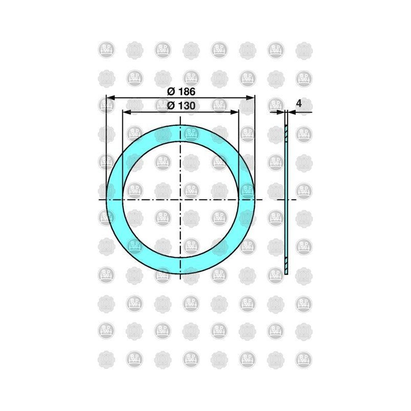 guarnizione paraolio interna in nylon assale bpw 730832